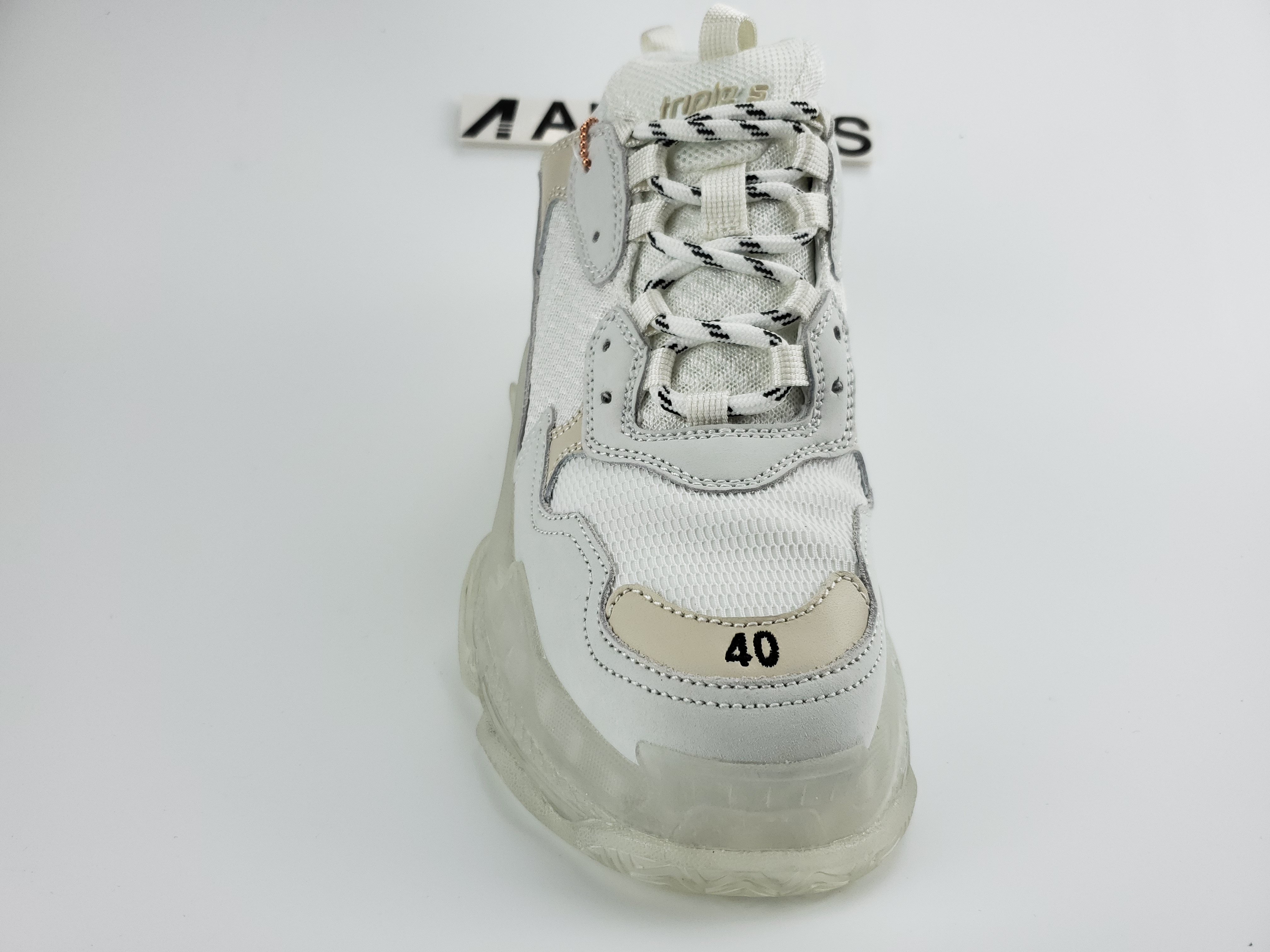 Balenciga Triple S Clear Sole White