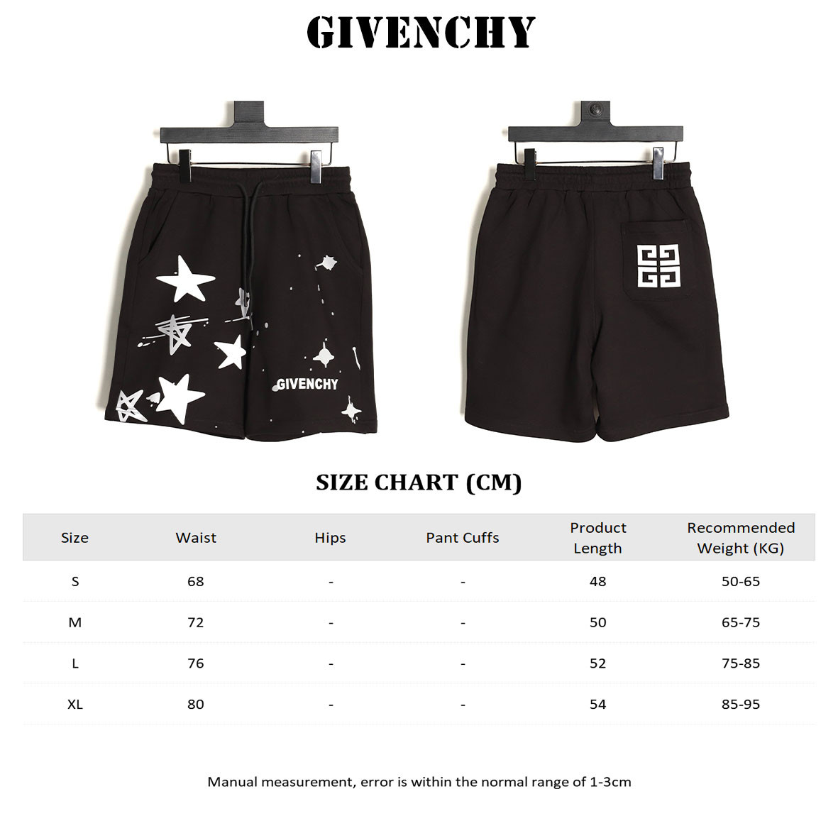 GIVENCHY 25ss shorts
