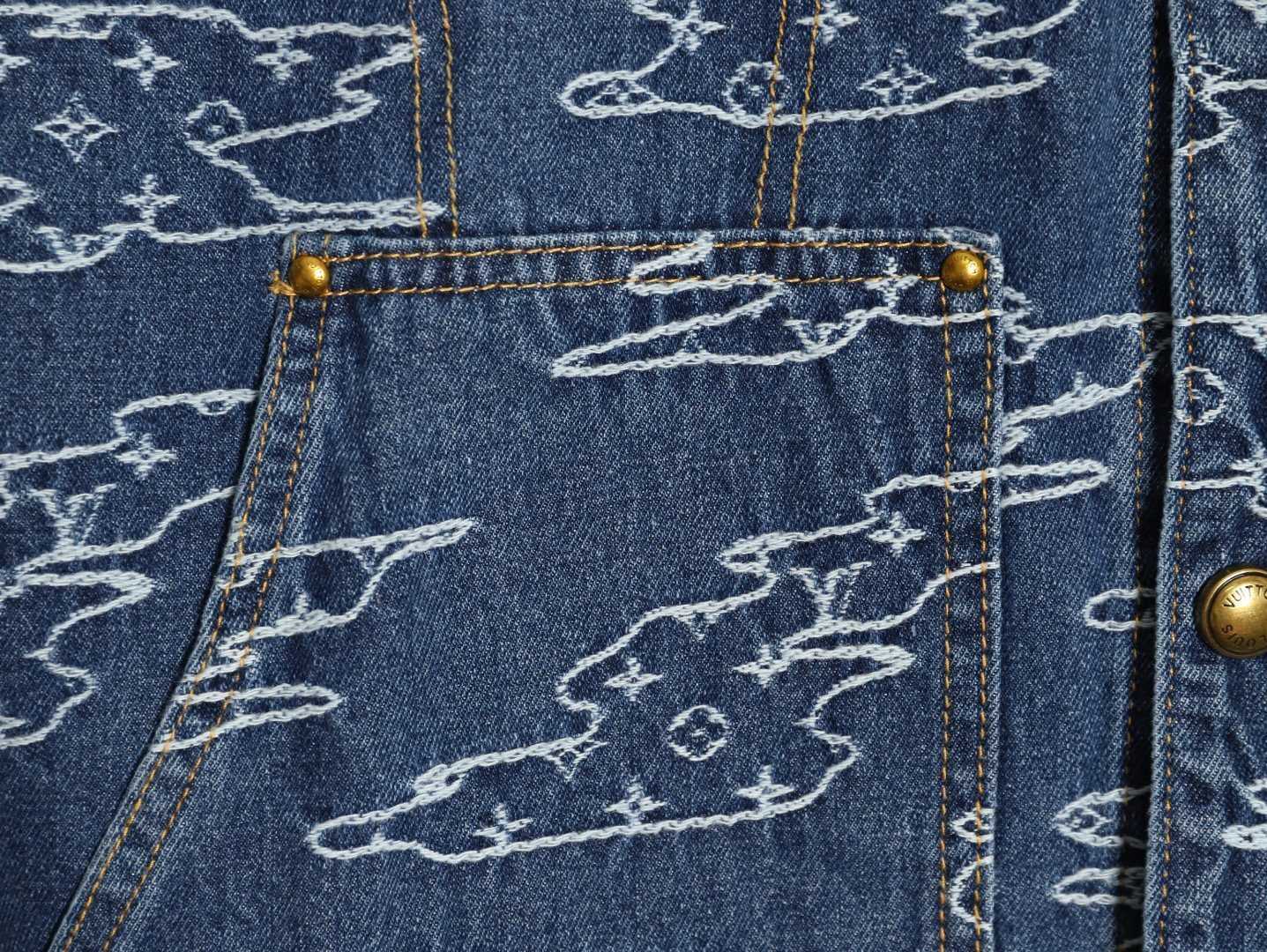 l0*is V*t0n 25fw denim jacket suit