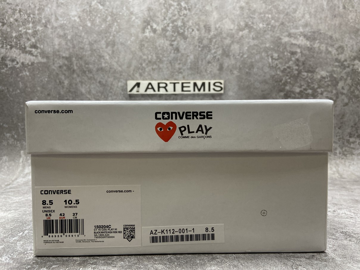 Converse Chuck Taylor All-Star 70s Hi Comme des Garcons PLAY Black