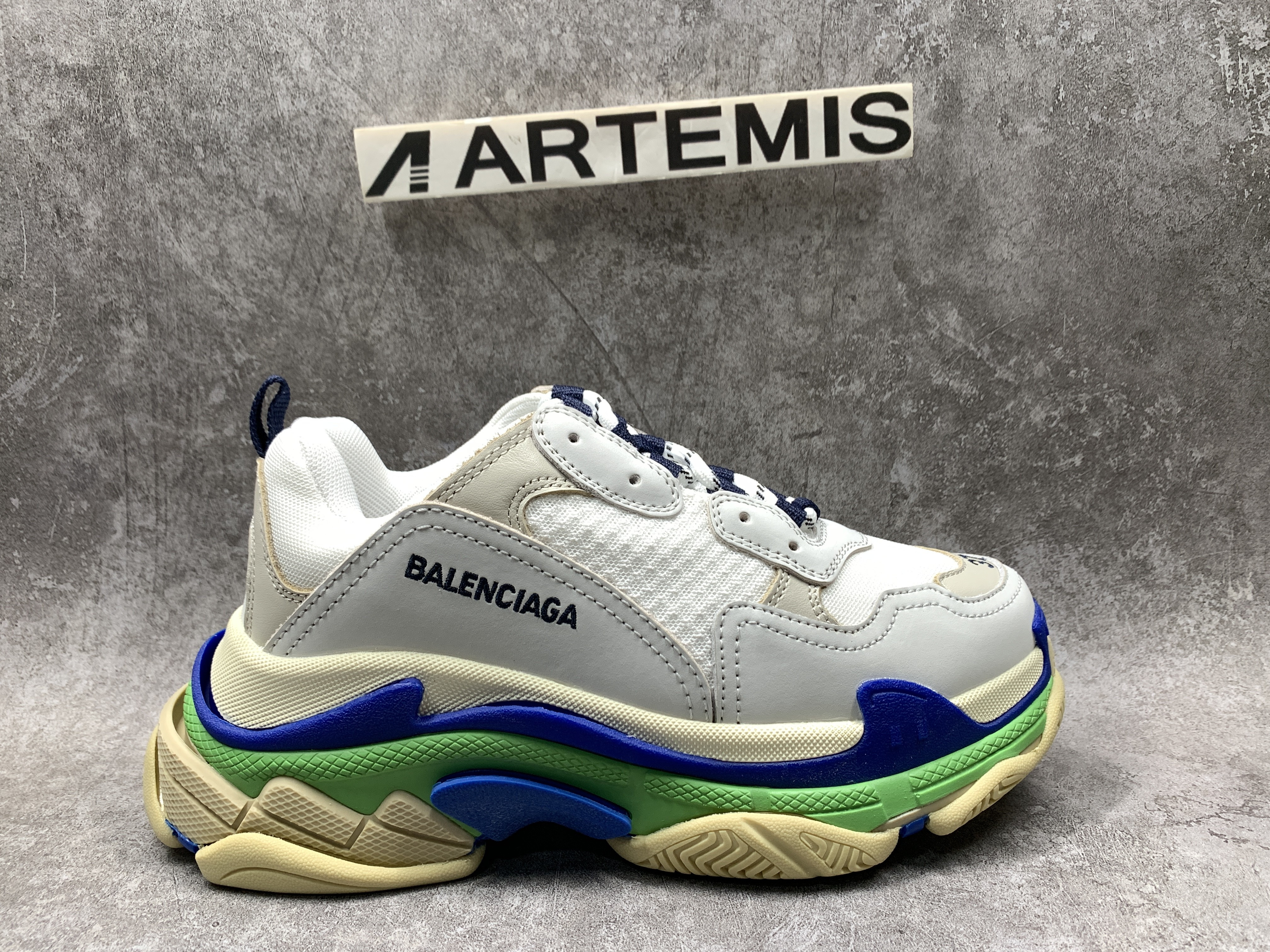 Balenciga Triple S Blue Green