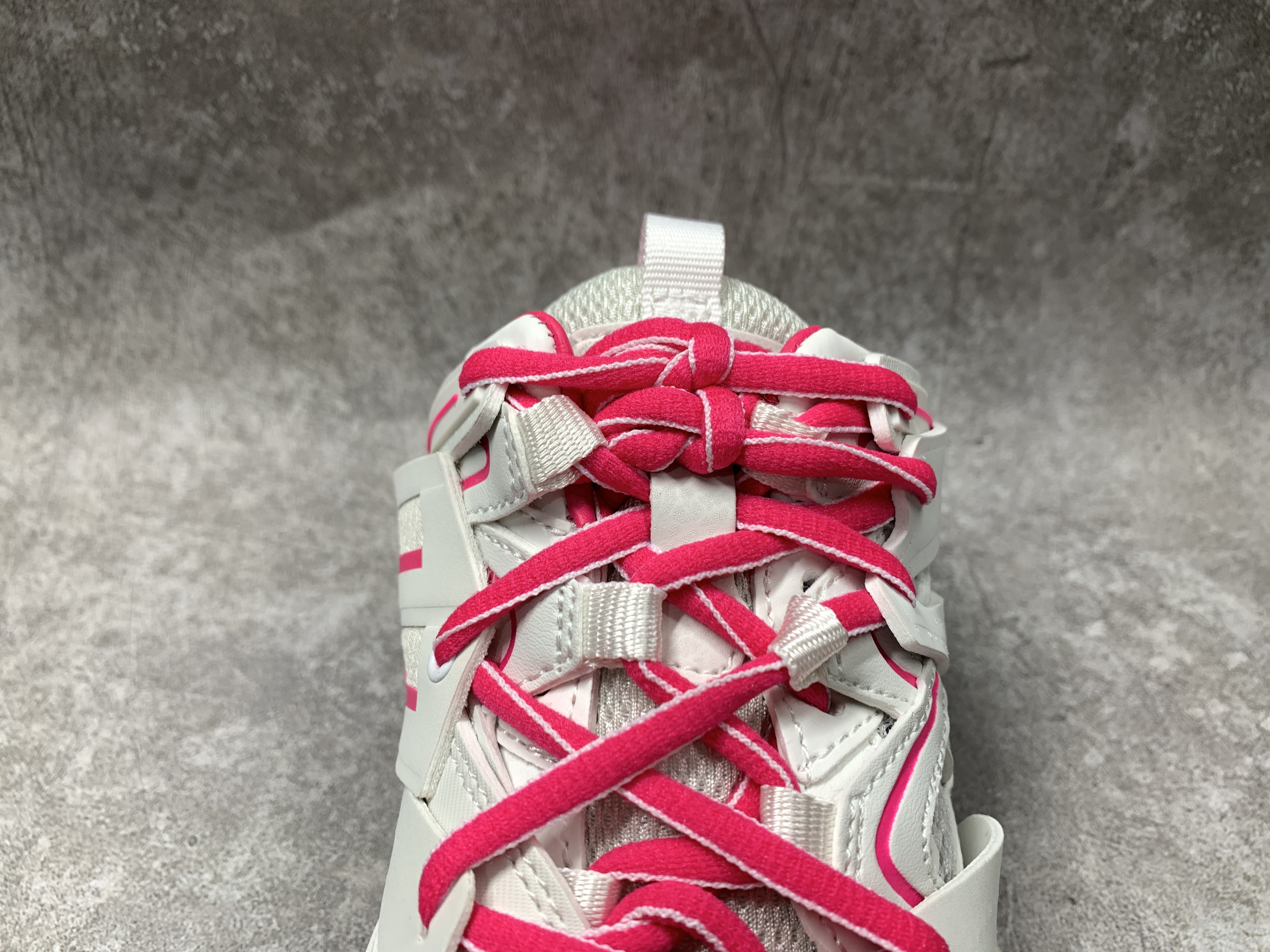 Balenciga Track Mule White Pink