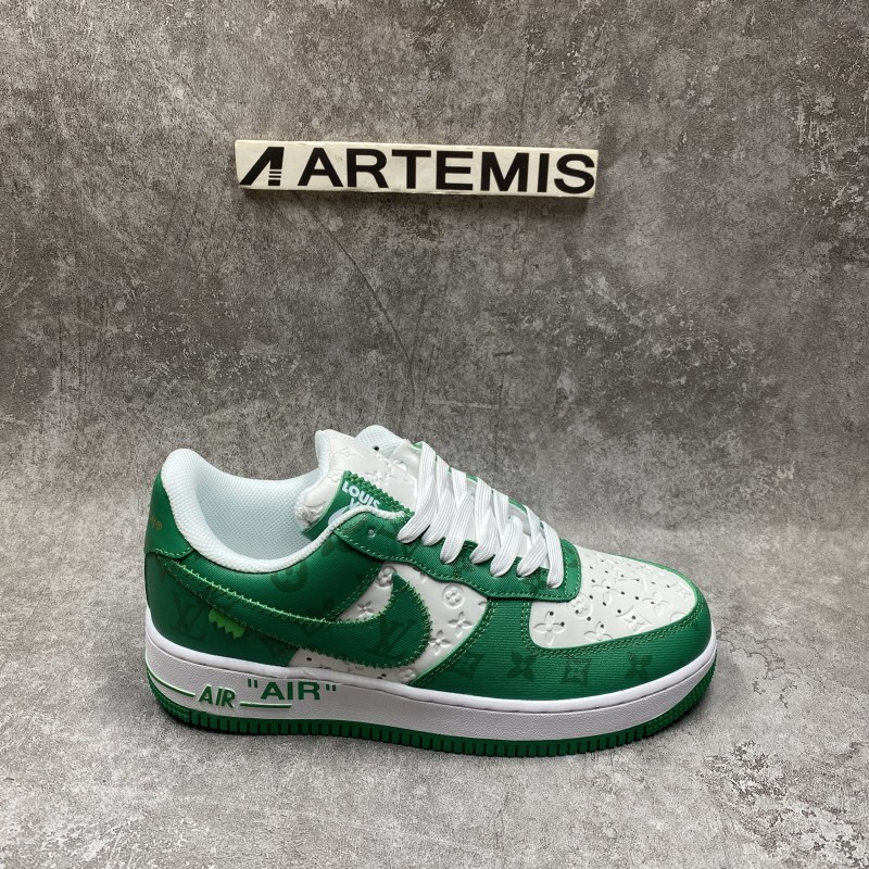 1V x Air Force 1 Low By Virgil Abloh White Green