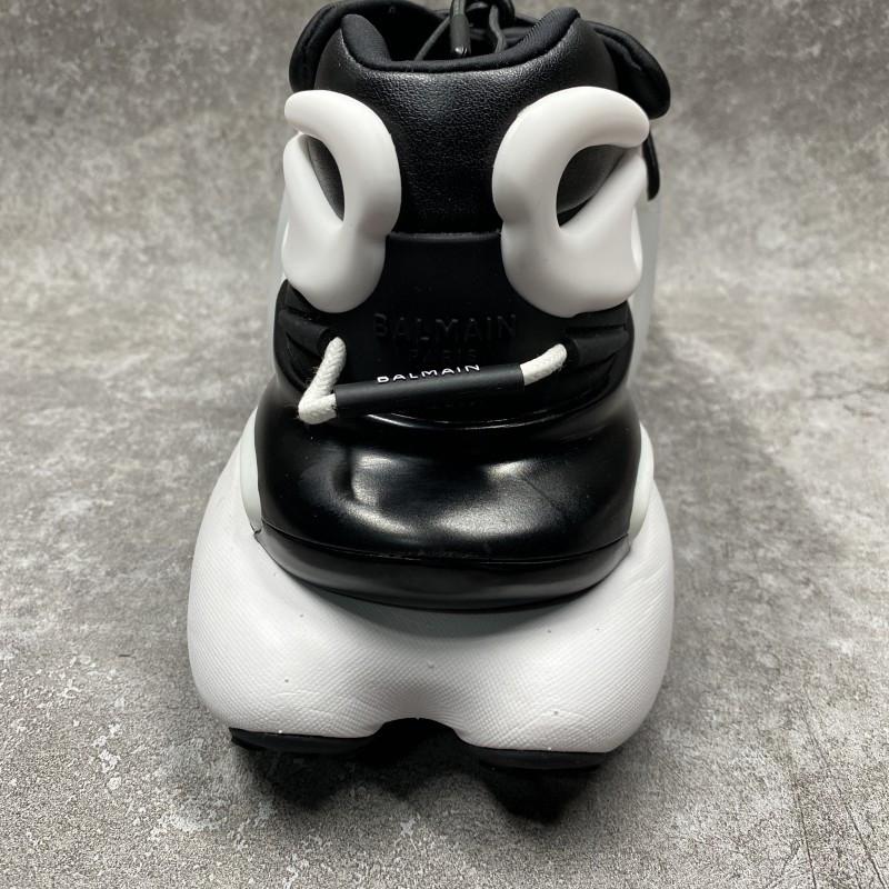 Balmain Unicorn Two-Tone Layered Sneakers