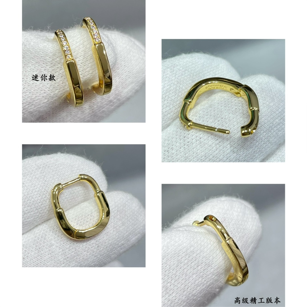 T*f*ny & co. mini lock earrings