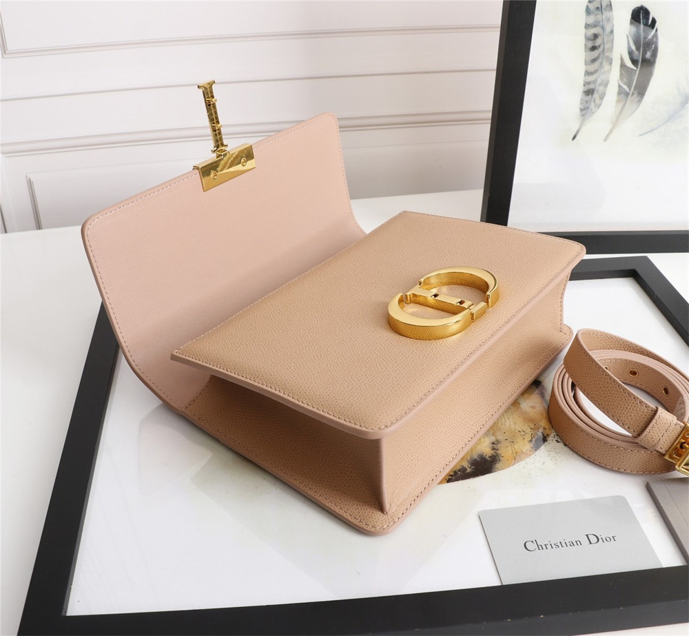 D*or 30 montaigne chain bag grained pink