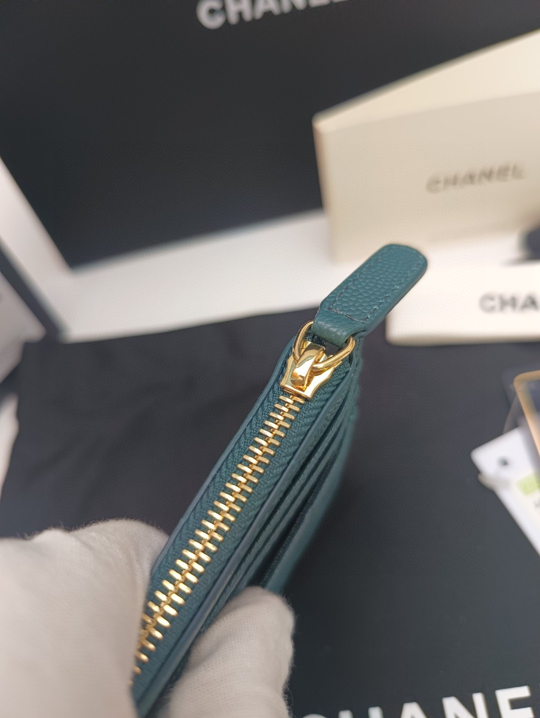 Ch*el card holder 9x11.5cm