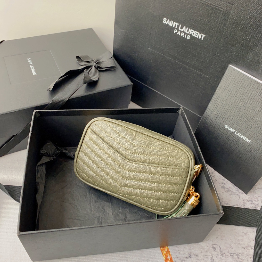 Y*L mini lou in quilted leather 7.5 x 4.1 x 2 inches