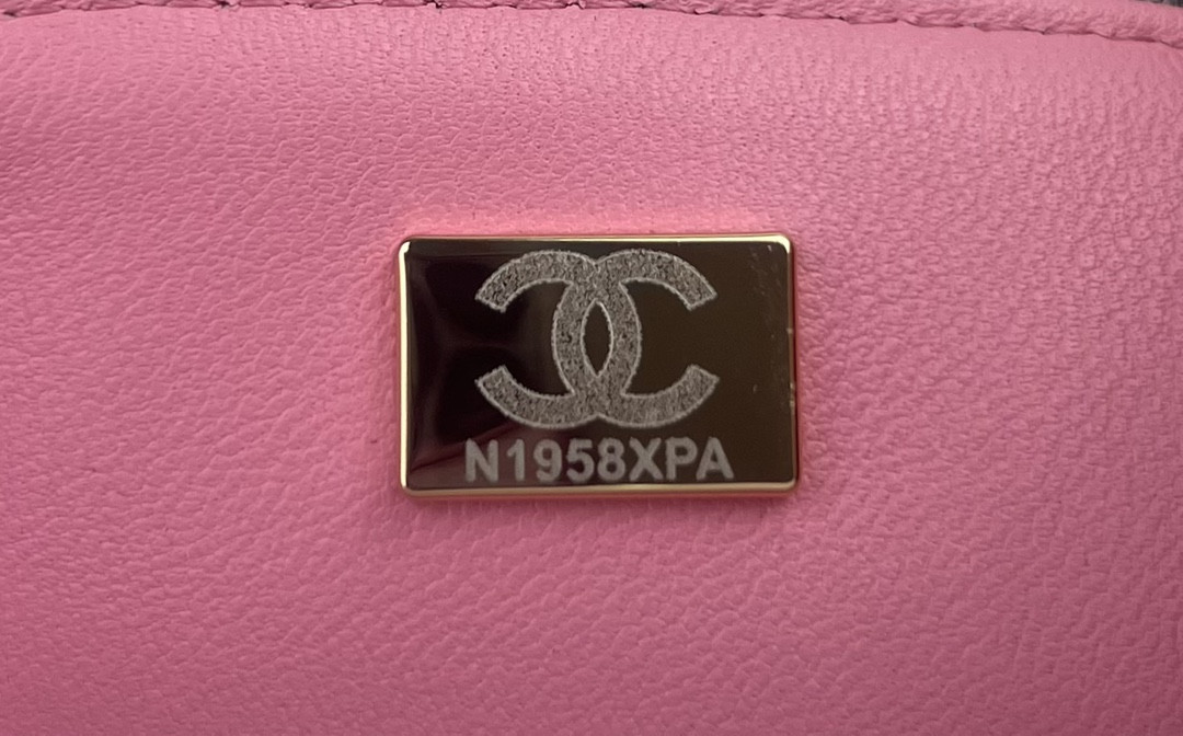 Ch*el mini classic 11.12 handbag tweed & gold-tone metal 4.7 × 7.8 × 2.3 in