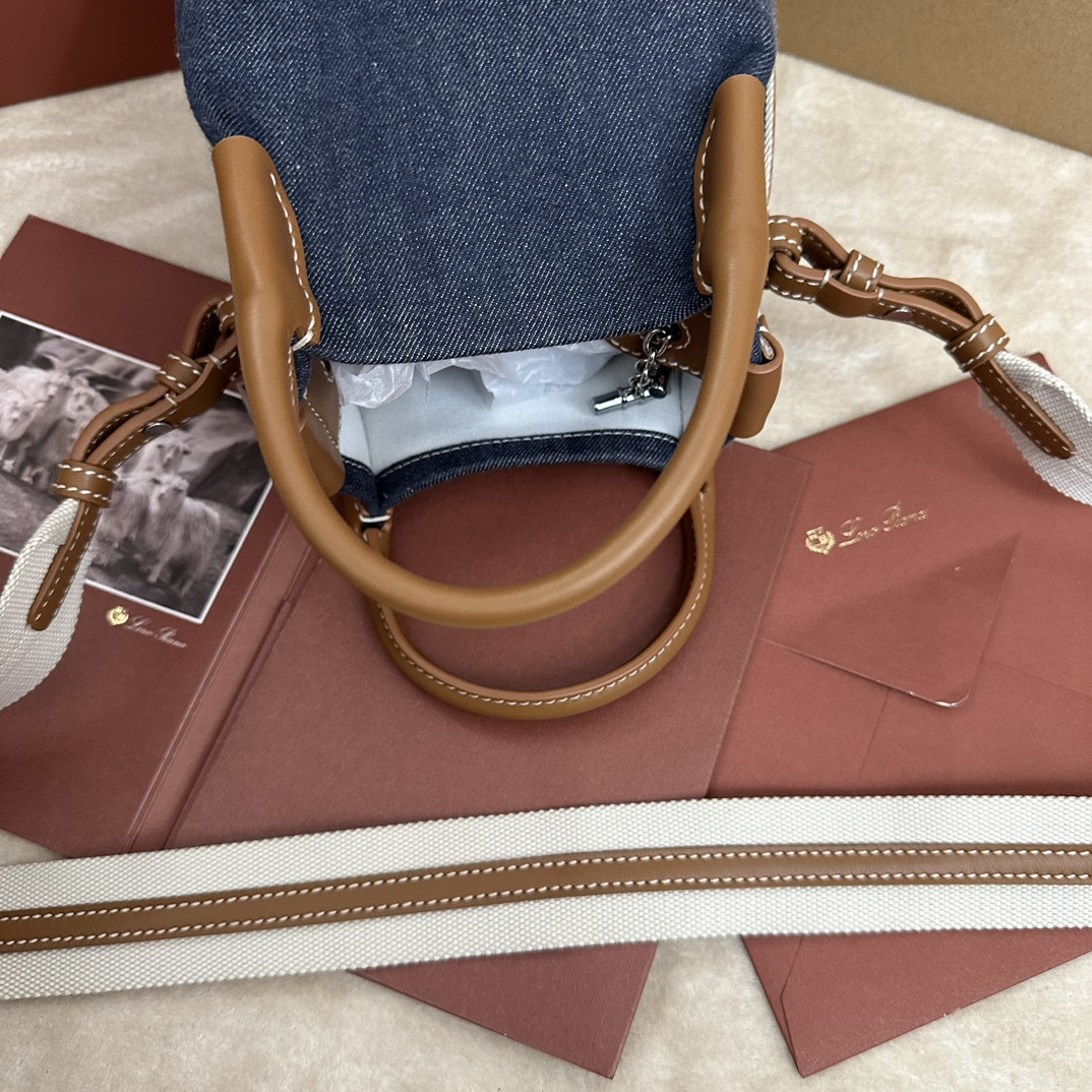 L**o p*ana micro bale cotton bag 23x16x14cm