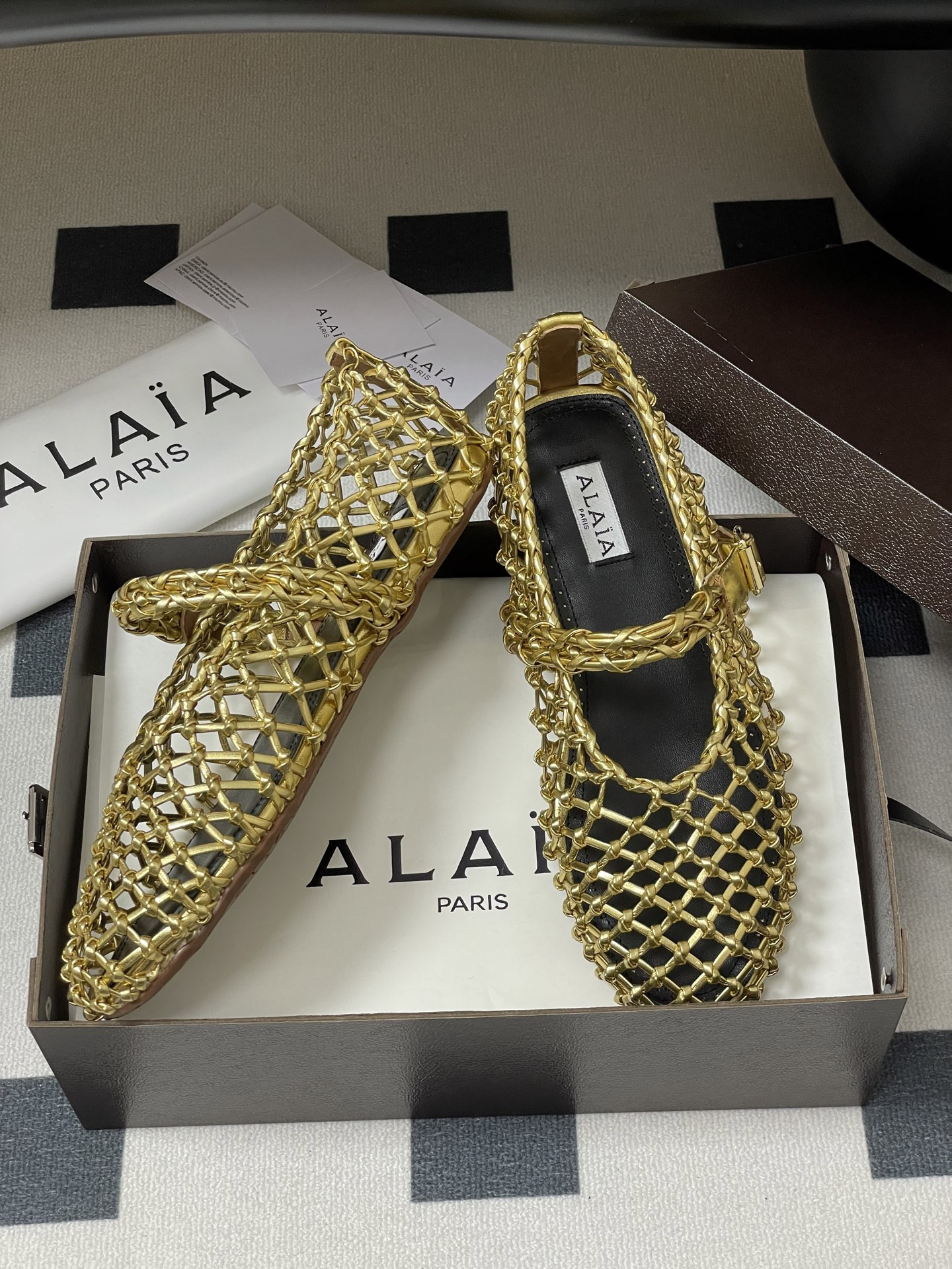 UA Alaïa BRAIDED BALLET FLATS(Customized Size 7-10 days production time)