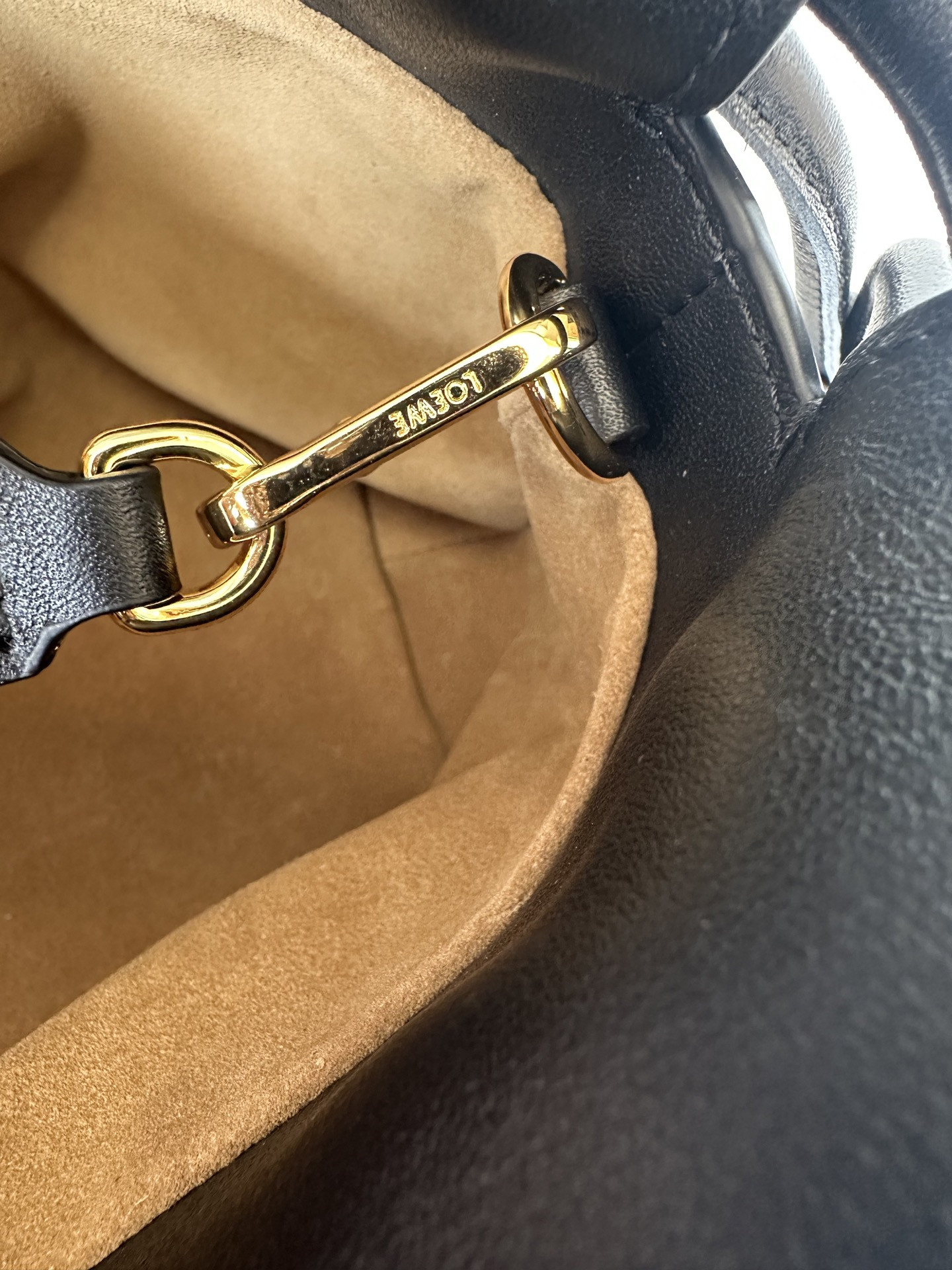 L0ew* x albers medium flamenco clutch in nappa calfskin 24.5x30x10.5cm